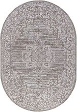 Овальный ковер в гостиную NOVA-A 04089A CREAM HB / LIGHT GRI HB Овал