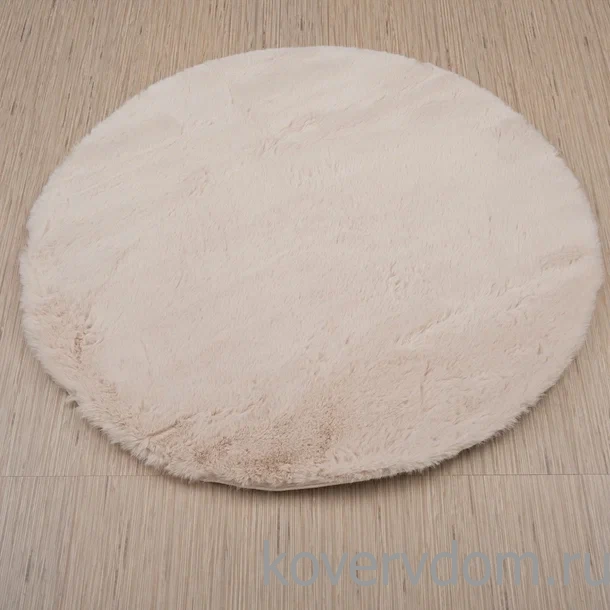 Ковер из искусственного меха Krolik 1000A T2408_BEIGE круг