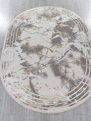 Ковер ESSA 27243A GRY / BLUE Овал