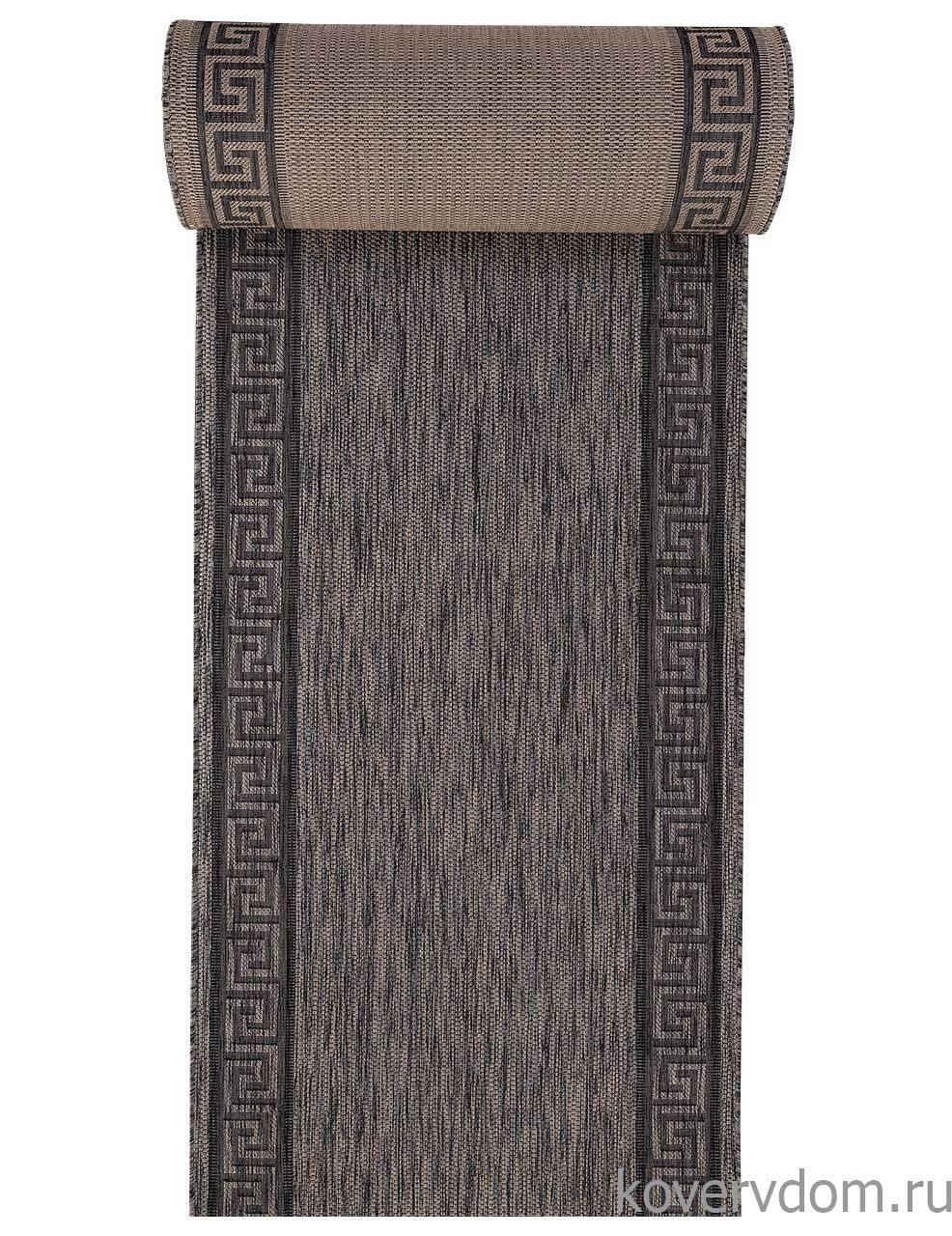 Ковровая дорожка циновка VEGAS S002 D.GRAY-BLACK