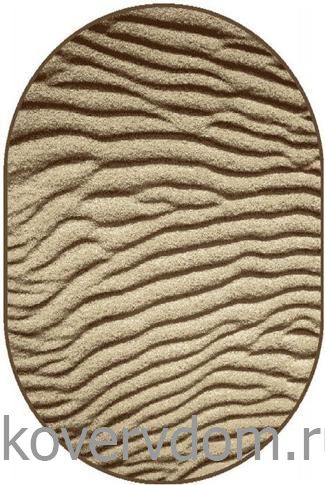 Ковер фризе ECO Jurata cumin ОВАЛ 