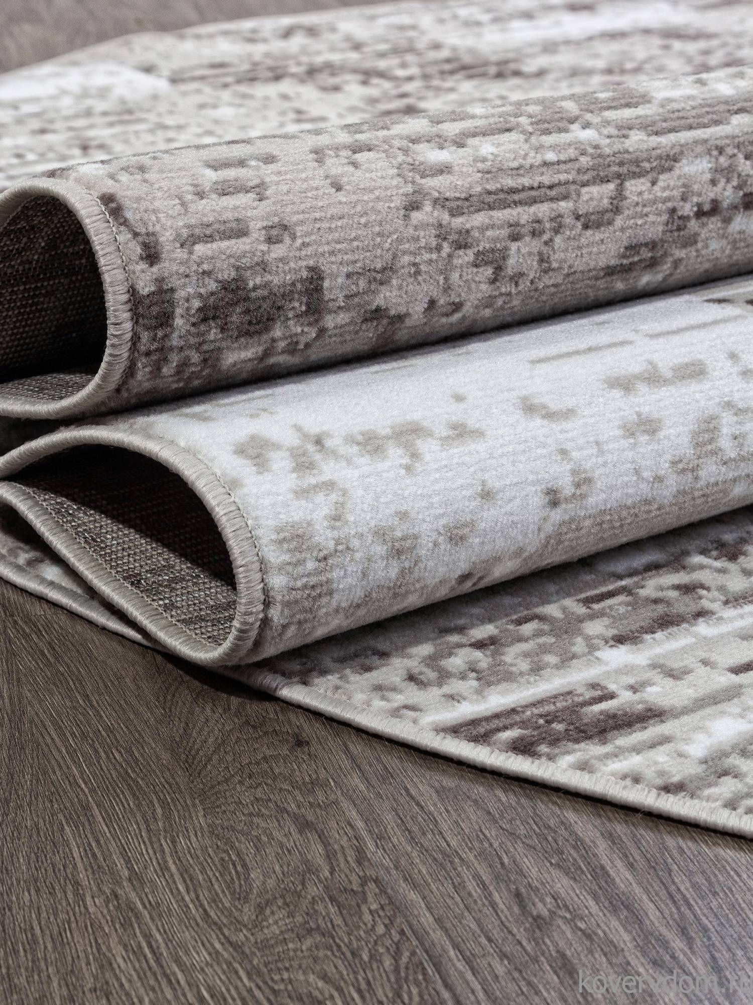 Ковер SILVER F394 GRAY Овал