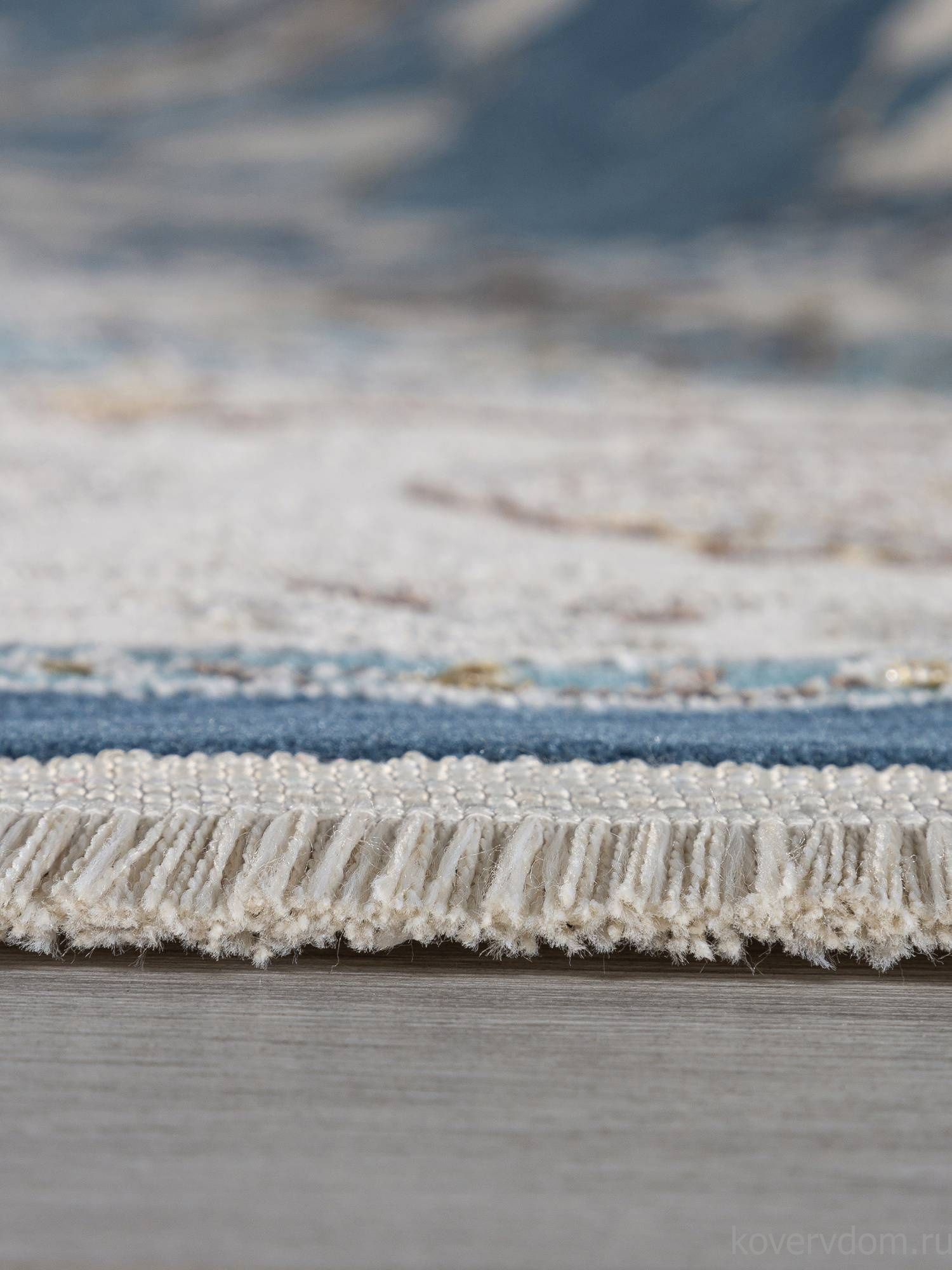 Ковер ZARINA A050B D.BLUE / CREAM Овал