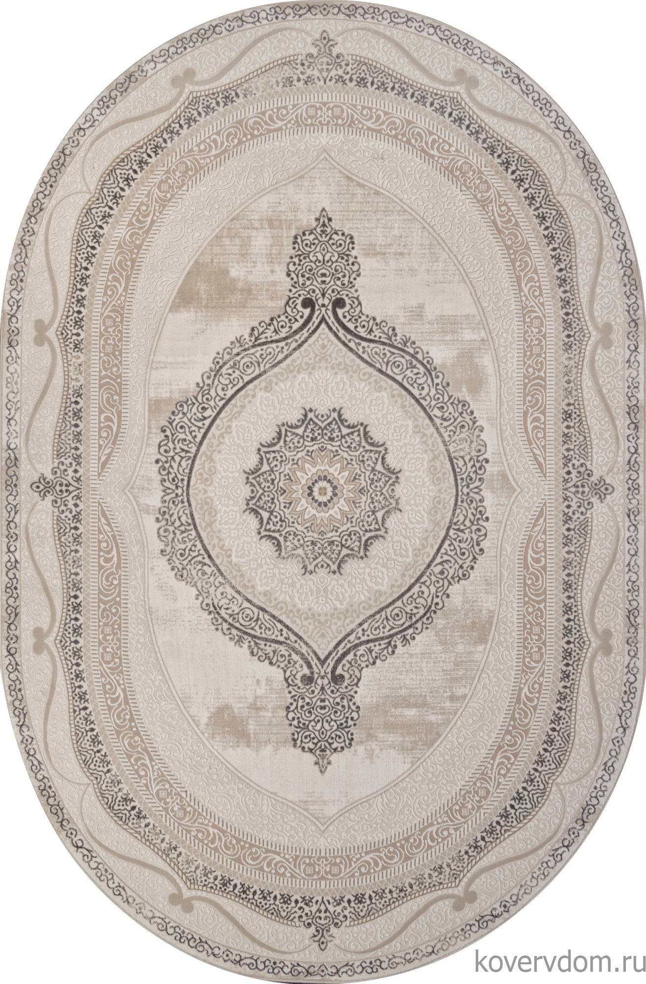 Ковер SIESTA M034A BONE / GRAY Овал