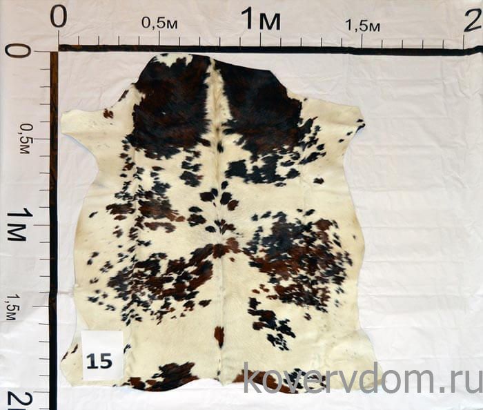 Меховой ковер-шкура ТРИКОЛОР M15