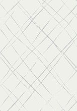 Ковер Бельгийский белый Ambiance Скандинавский 81253 White-Silver