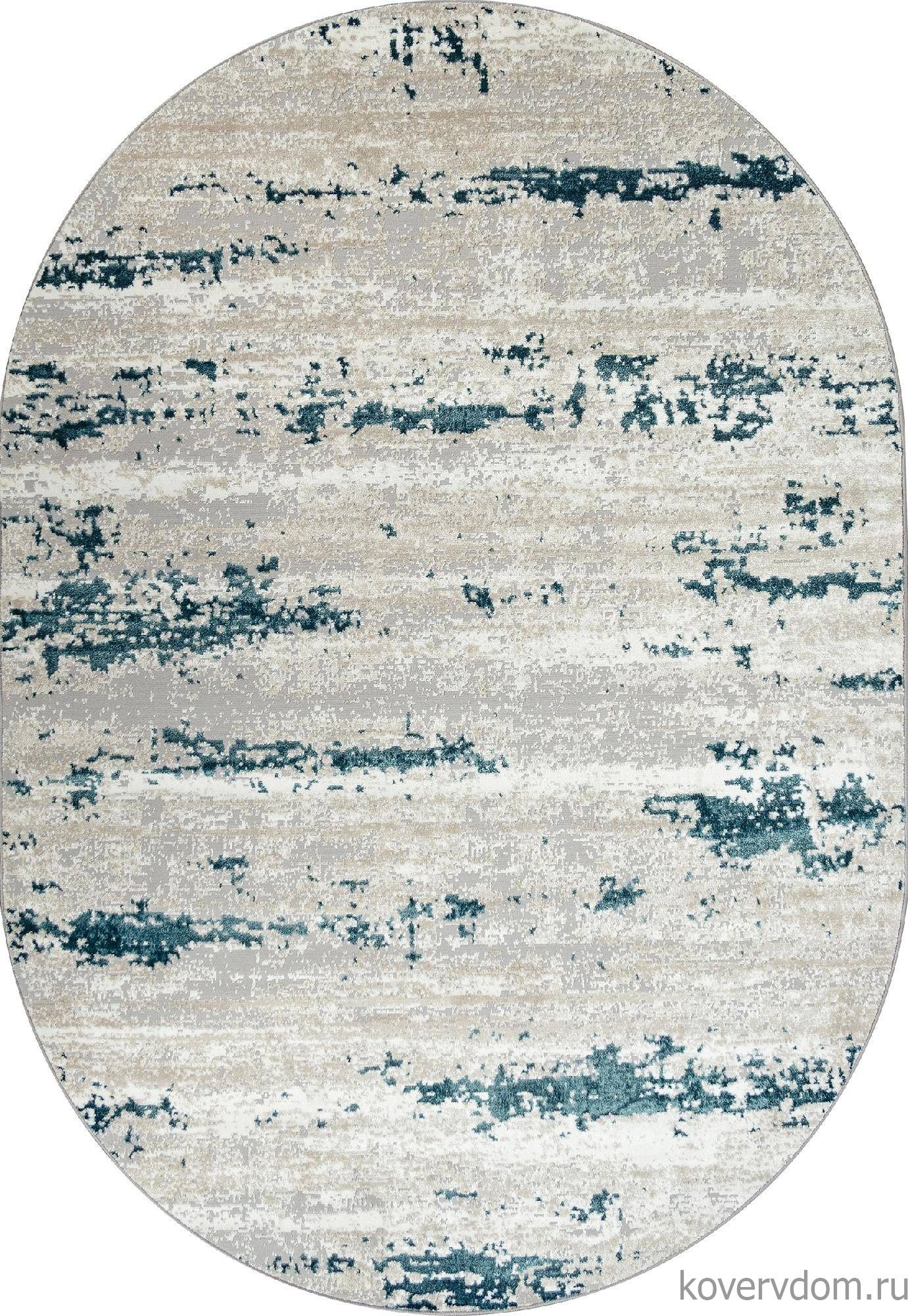 Ковер PALERMO-A F298 GRAY Овал