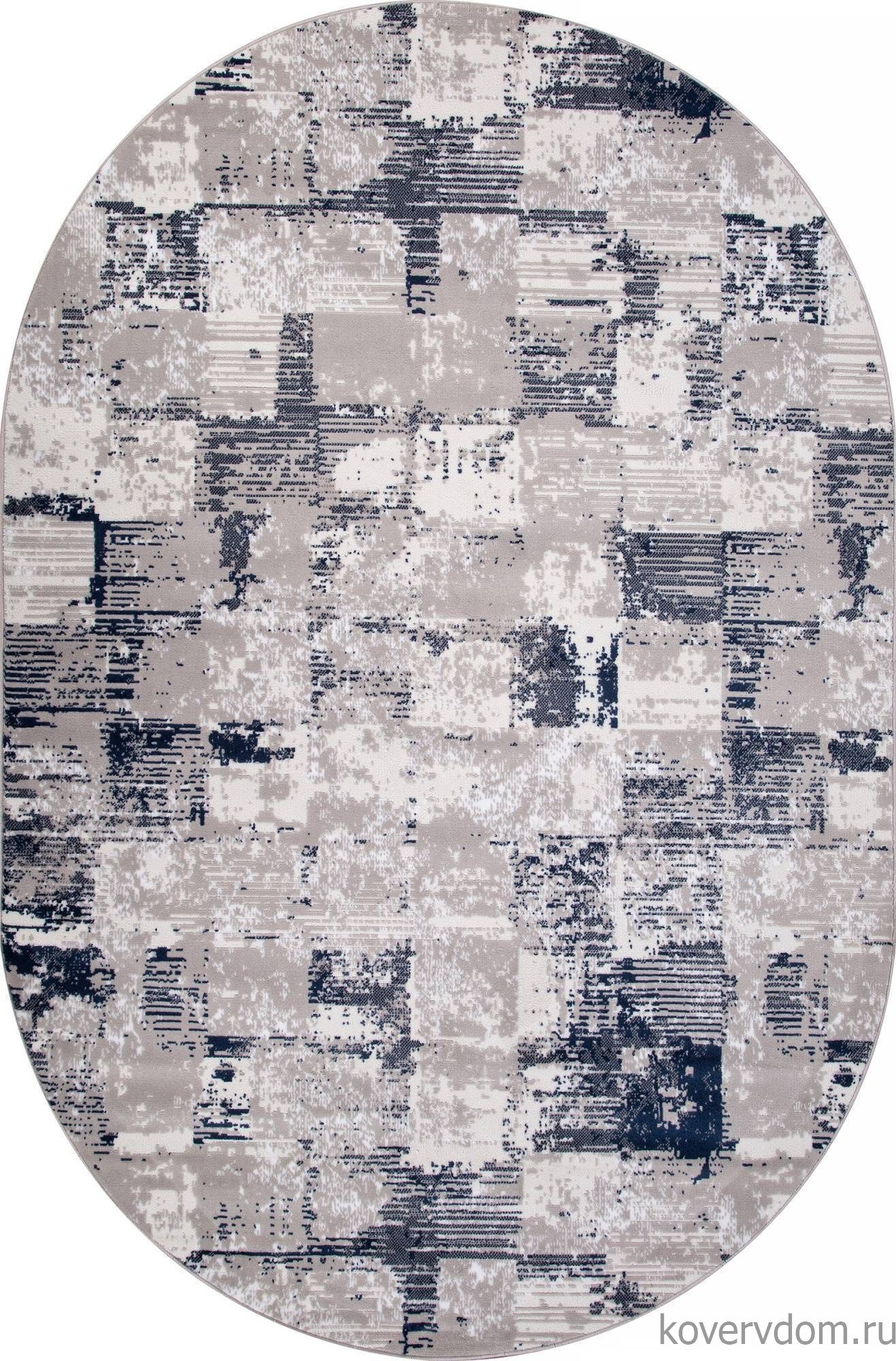 Ковер RICHI 8673 GRAY-BLUE Овал