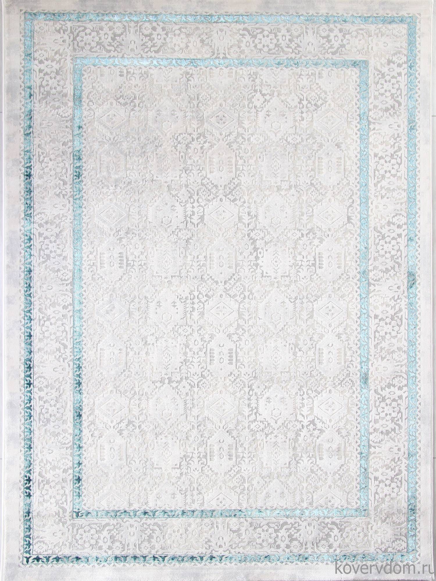 Ковер AMELI 9255A S.L.GREY / P.TURQUOISE