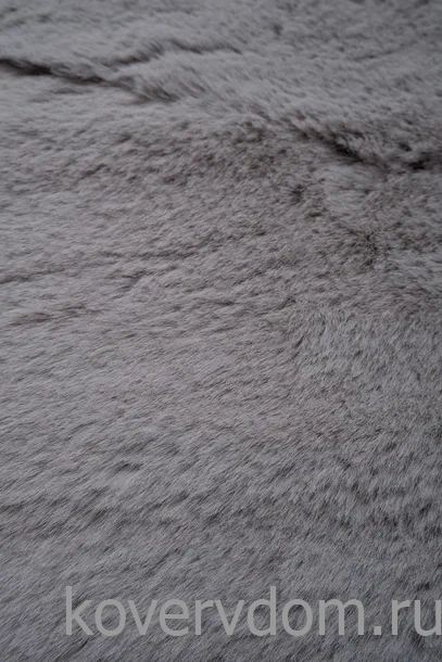 Ковер из искусственного меха Krolik 1000A T9082_GREY круг