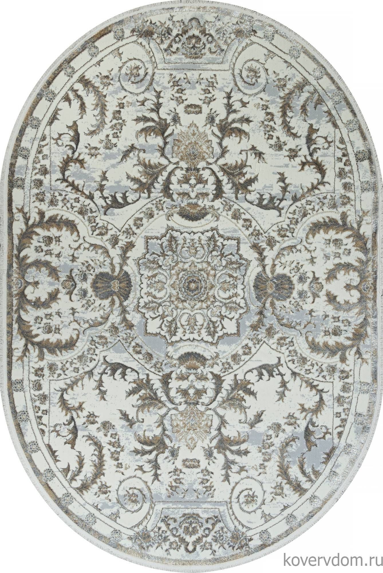 Ковер SAHARA 00765A GREY FDY / CREAM HB Овал