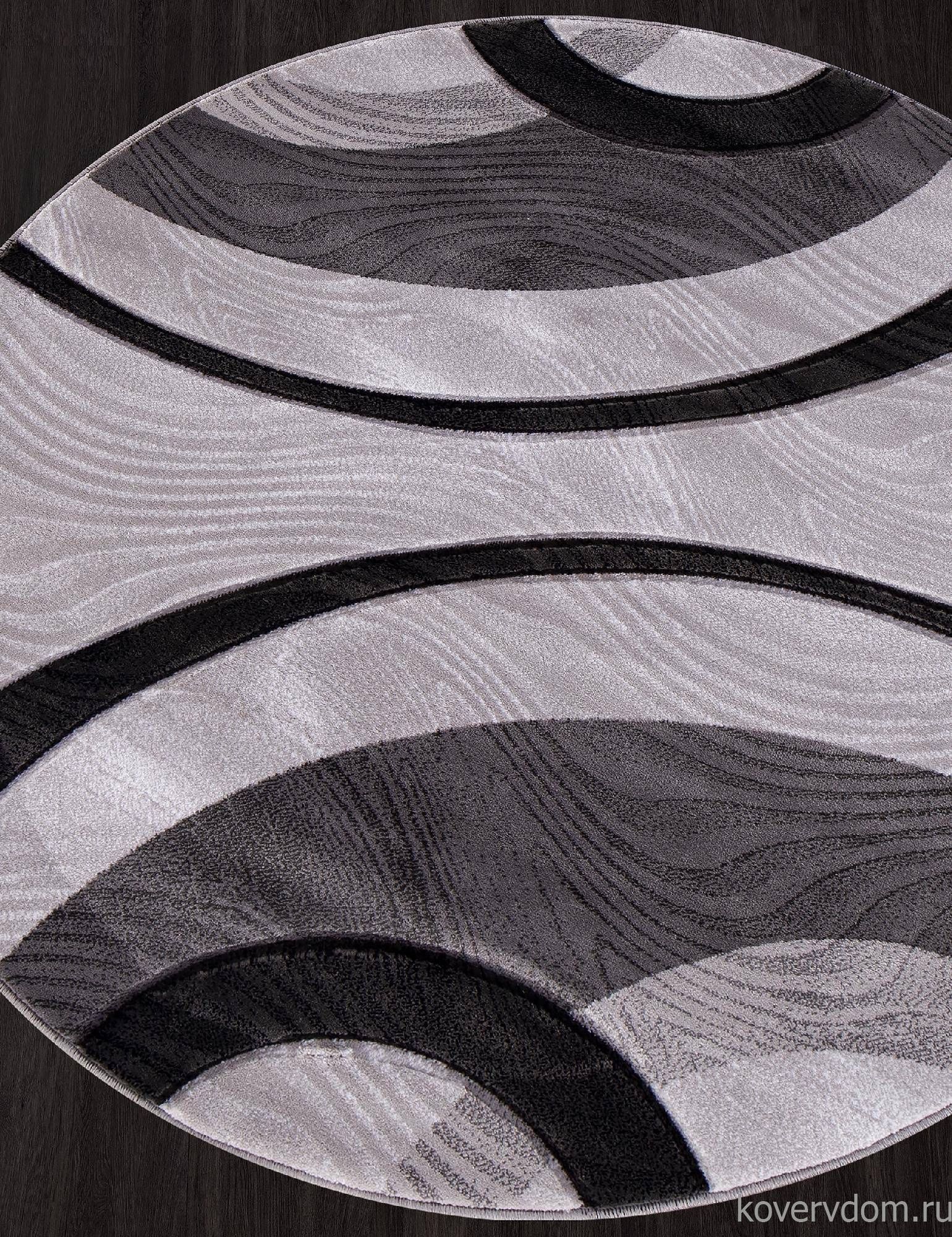 Ковер MEGA CARVING 4783 GRAY Круг