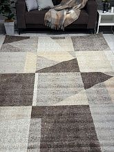 Ковер PRAGA 06052A BROWN / TOZ GRI