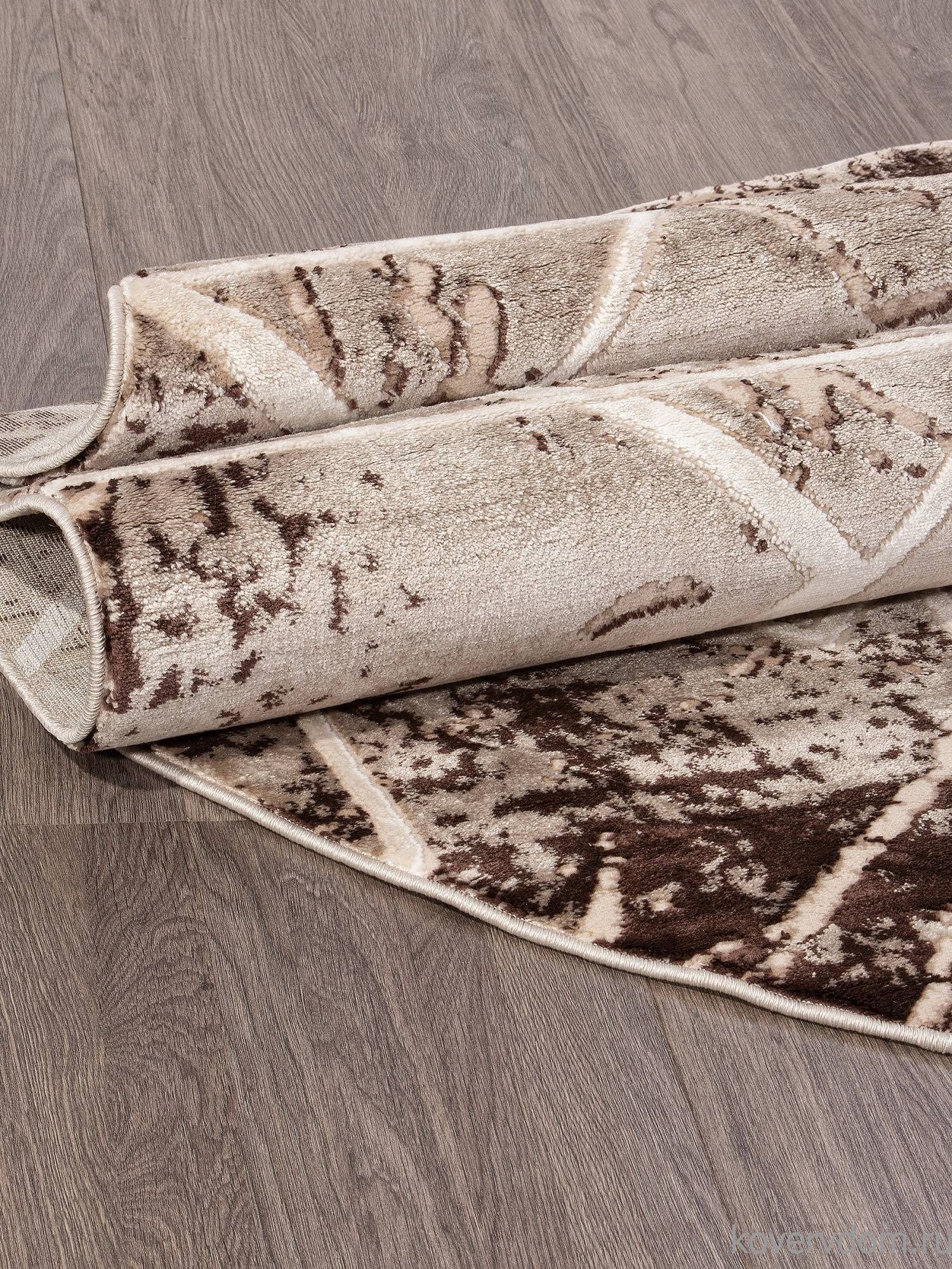 Ковер ARMINA 04035B DARK BROWN Овал