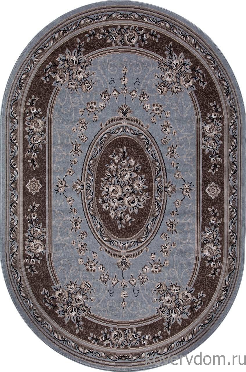 Ковер SIERRA 5444 BLUE-BROWN 2 Овал